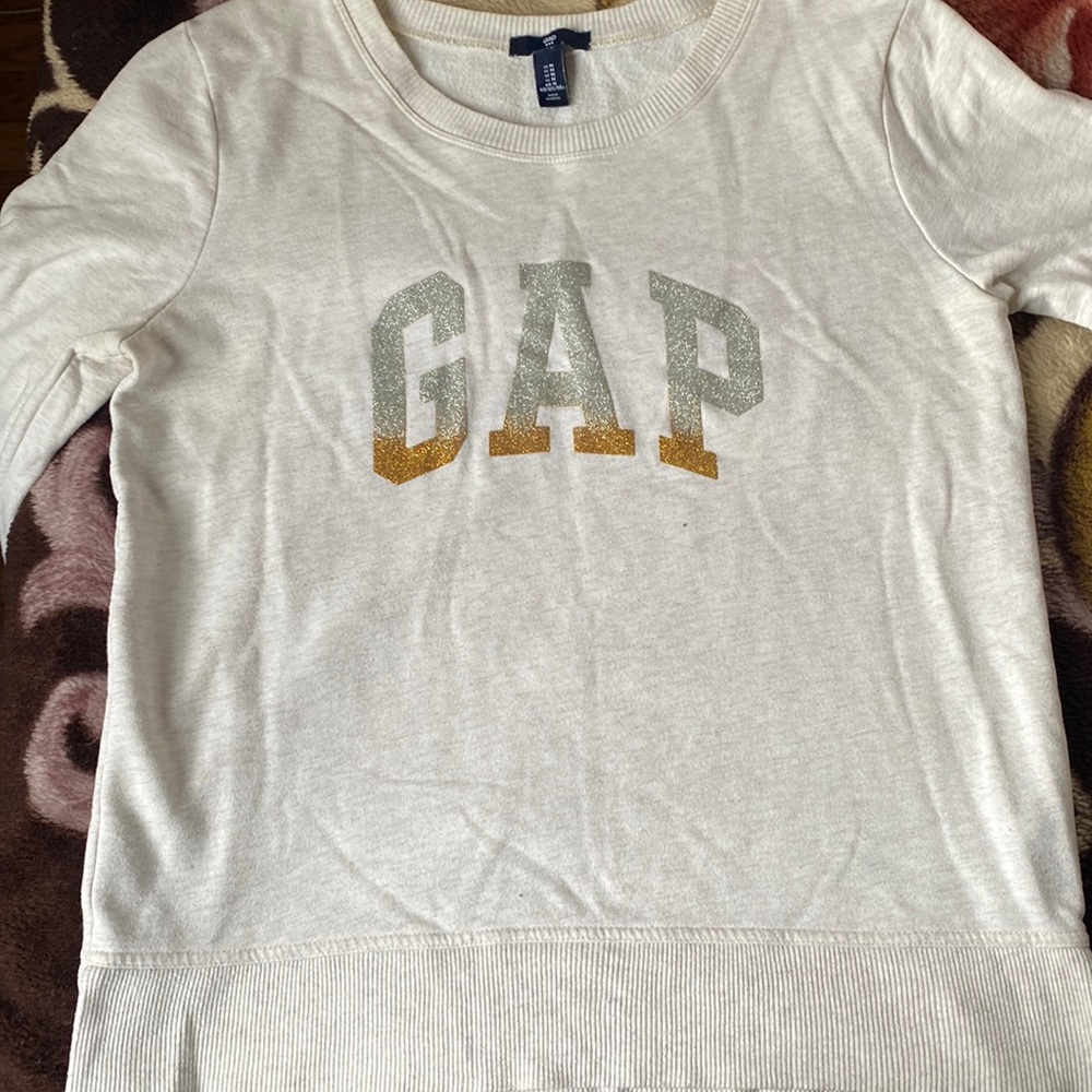 Gap sweatshirt créame/white